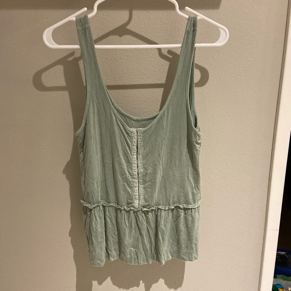 American Eagle Ruffle Flowy Tank